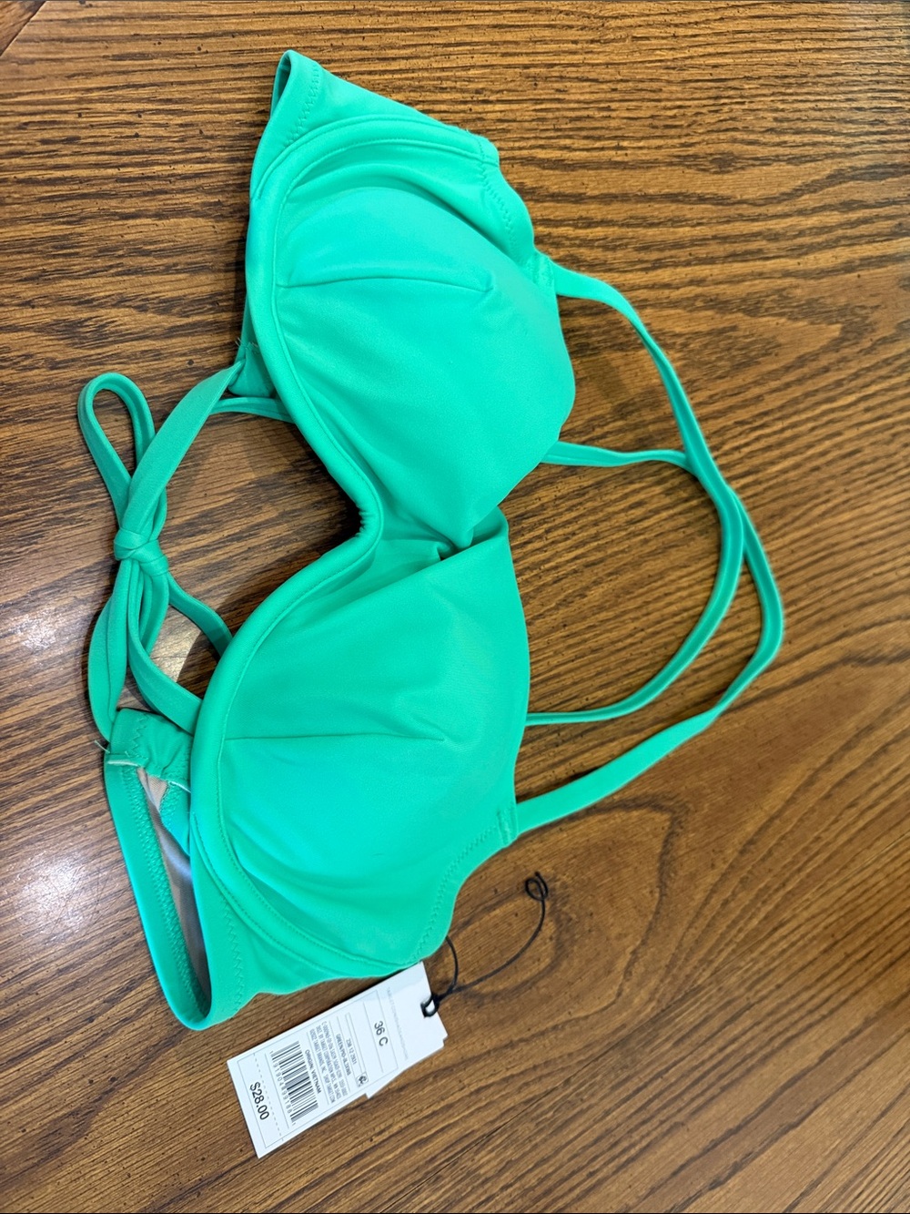 Shade & Shore Teal Underwire Bikini Top